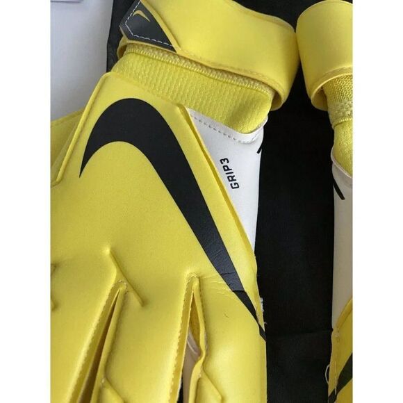 Nike Soccer GK Grip 3 Goalkeeper Gloves CN5651-765 Yellow Sz 9 NEW - Picture 5 of 7